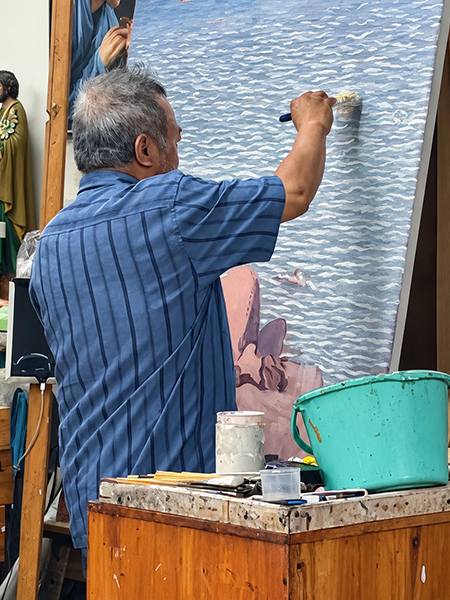MASTER OF PAINTING REPRODUCTION TRAN ANH TRU, Passing Down a Lifetime of Craftsmanship to the Next Generation.